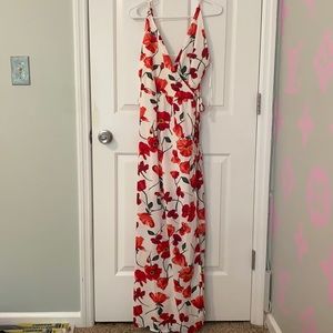 Criss cross long dress